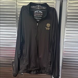 Trump National Golf Club Sun Mountain Black Waterproof Windbreaker